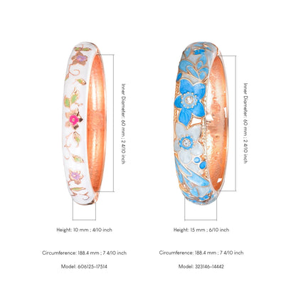 Bracelet jonc en émail