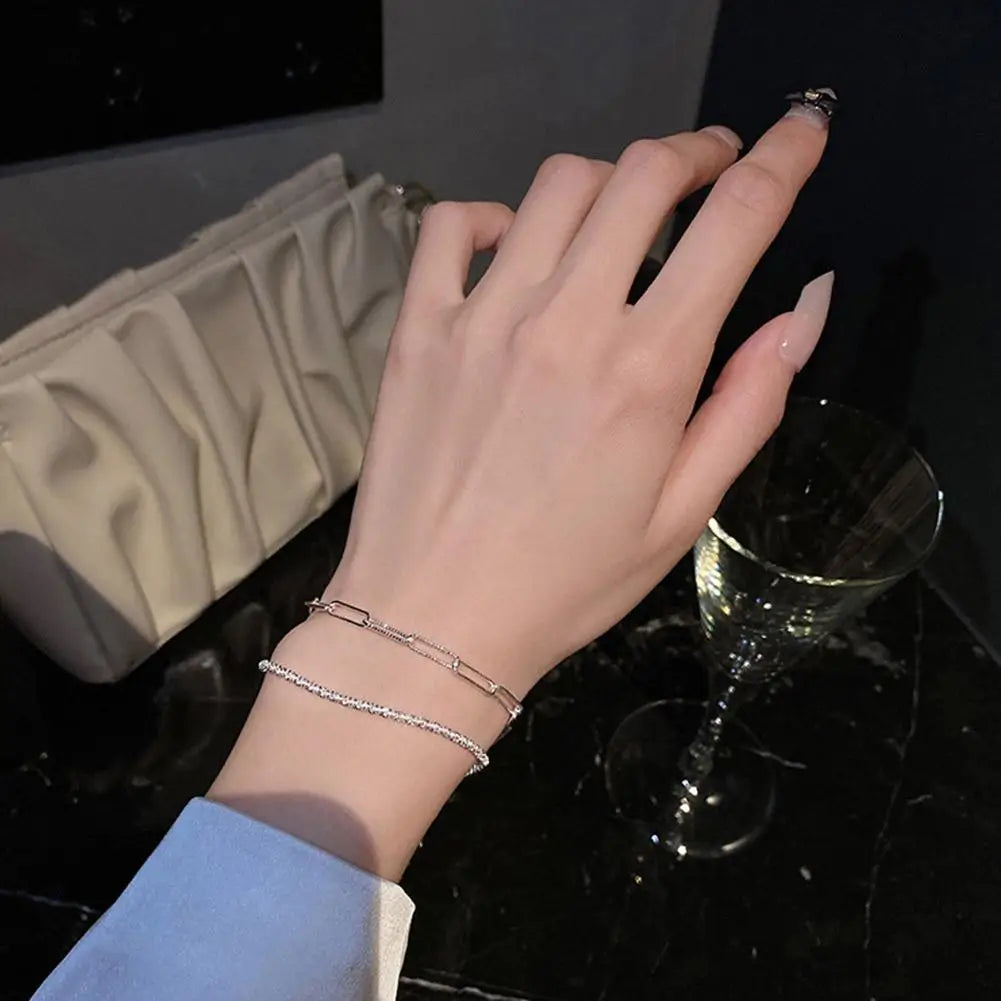 Bracelet chaîne en agent