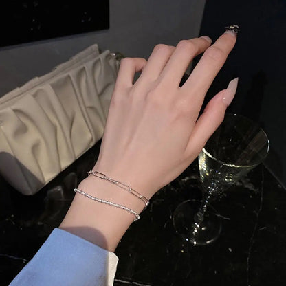 Bracelet chaîne en agent