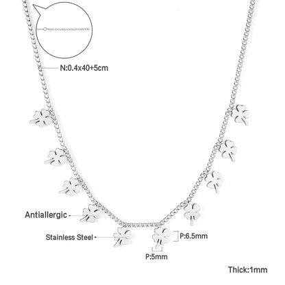 Collier cœur en acier inoxydable