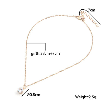 Collier solitaire  pendentif en cristal