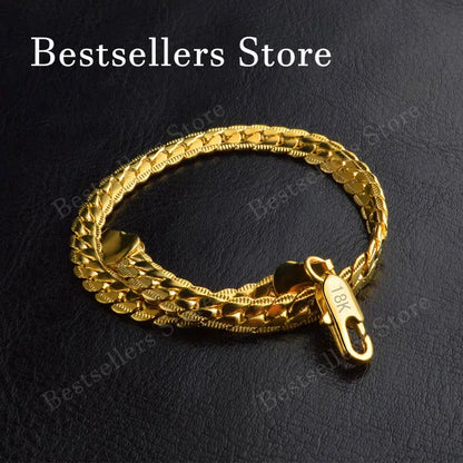 Bracelet chaîne en plaqué or
