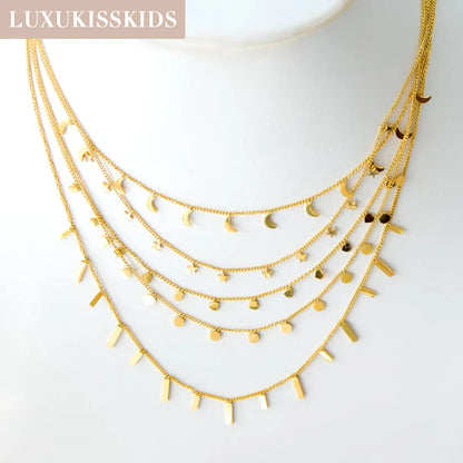 Collier cœur en acier inoxydable