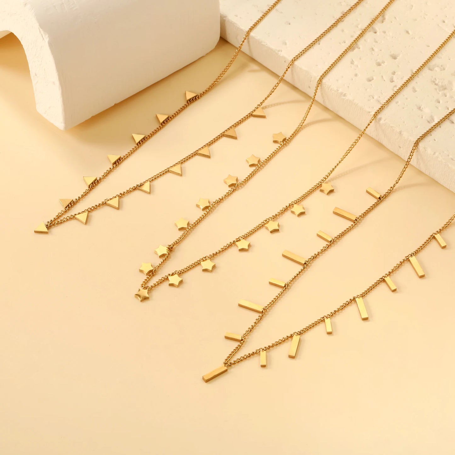 Collier cœur en acier inoxydable
