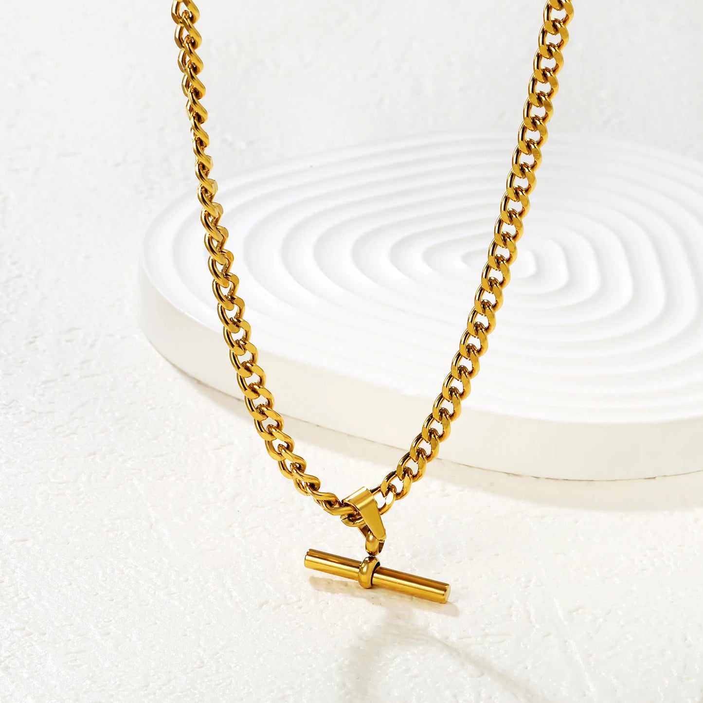 Collier chaîne en plaqué or