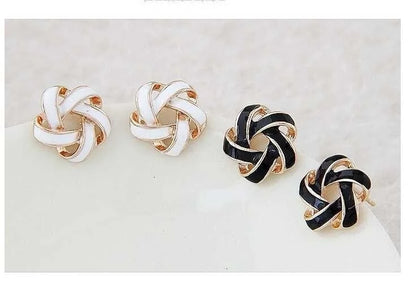 Boucles d'oreilles puces multicolore