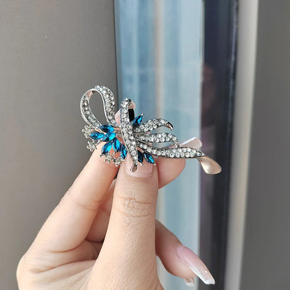 Broche fleur en cristal