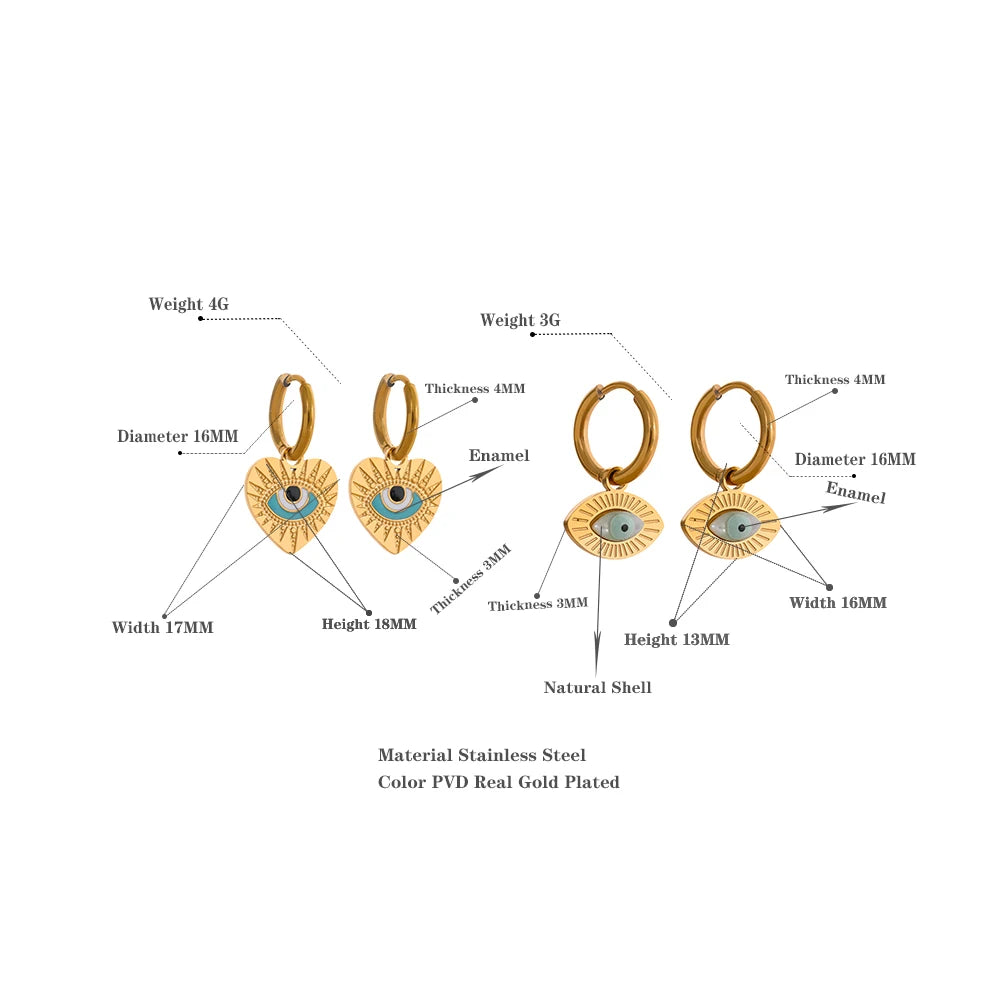 Boucles d'oreilles créoles en acier inoxydable fine