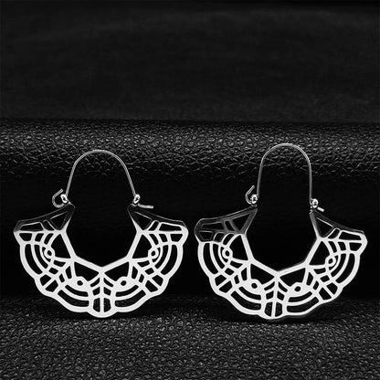 Boucles d'oreilles créoles en acier inoxydable intemporelle