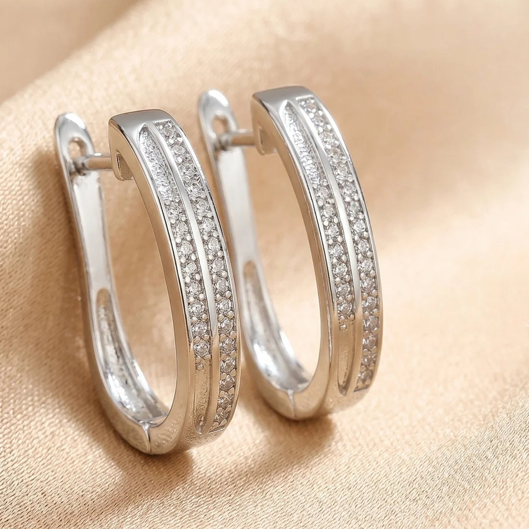 Boucles d'oreilles créoles en argent 925