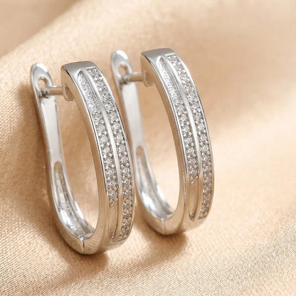 Boucles d'oreilles créoles en argent 925