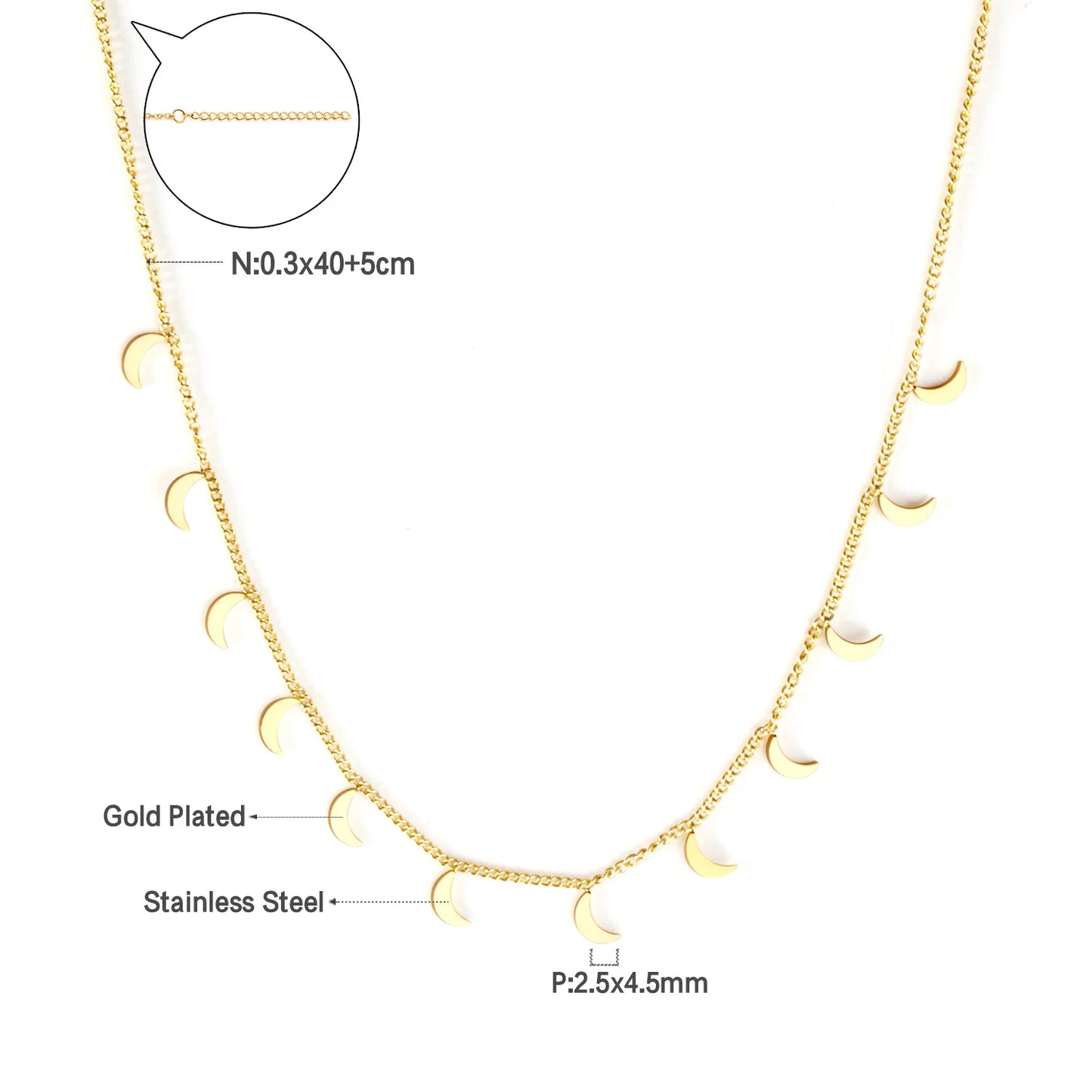 Collier cœur en acier inoxydable