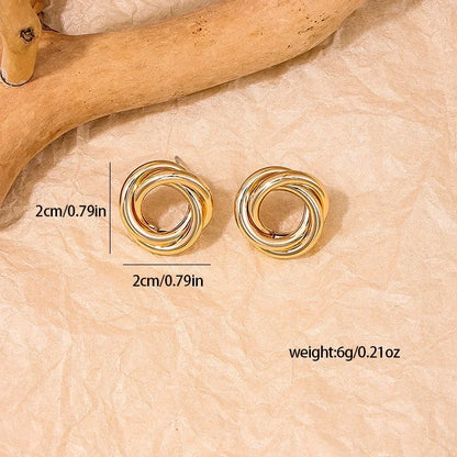 Boucles d'oreilles puces en doré