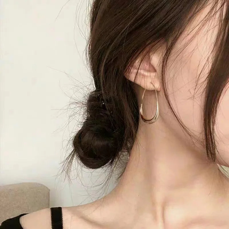 Boucles d'oreilles créoles en argent 925 fine