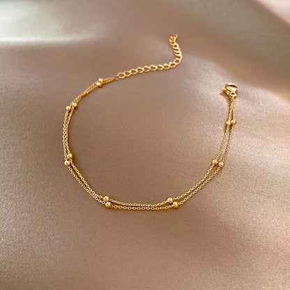 Bracelet perles en argent 925 délicate
