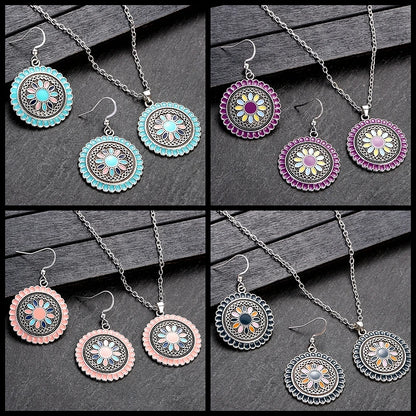 Boucles d'oreilles fleur moderne