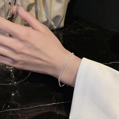 Bracelet chaîne en agent