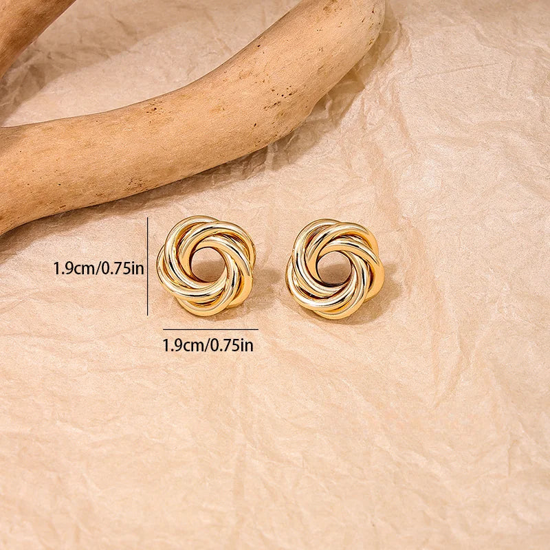 Boucles d'oreilles puces en doré