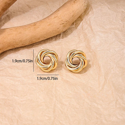Boucles d'oreilles puces en doré