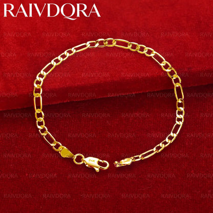 Bracelet chaîne en plaqué or