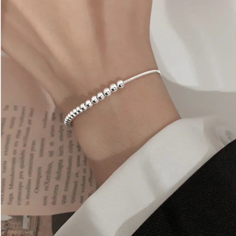 Bracelet perles en argent 925