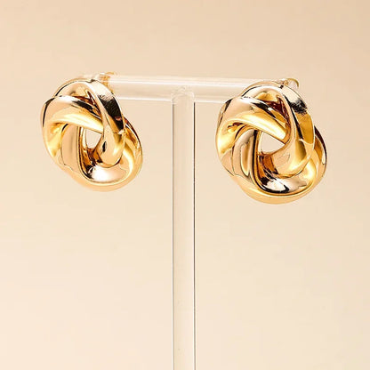 Boucles d'oreilles puces en doré