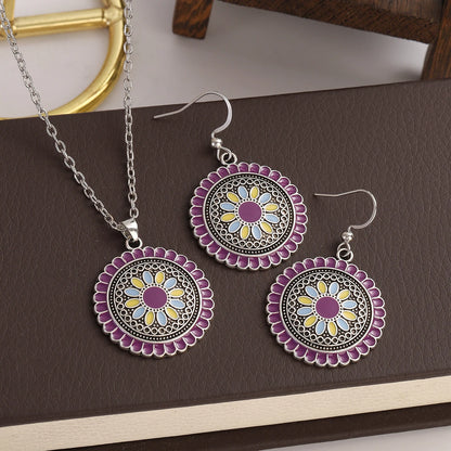 Boucles d'oreilles fleur moderne