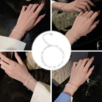 Bracelet chaîne en agent