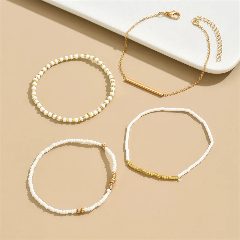 Bracelet chaîne en perle