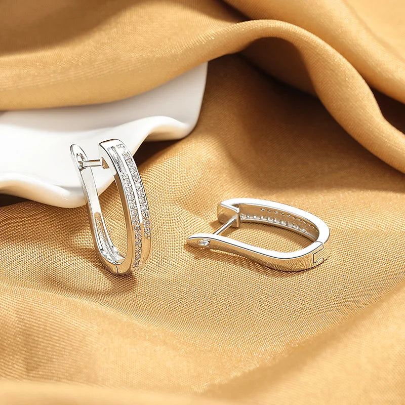 Boucles d'oreilles créoles en argent 925