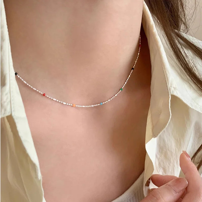 Collier ras de cou en argent 925 élégant