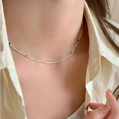 Collier ras de cou en argent 925 élégant