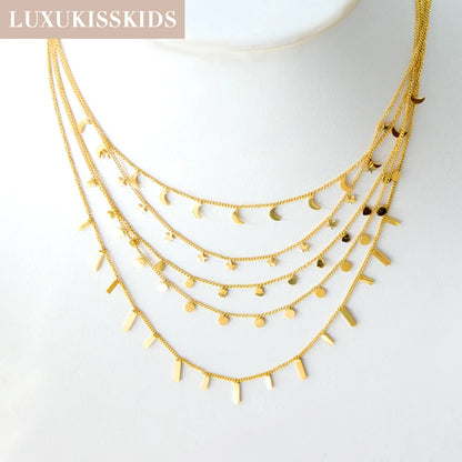 Collier cœur en acier inoxydable