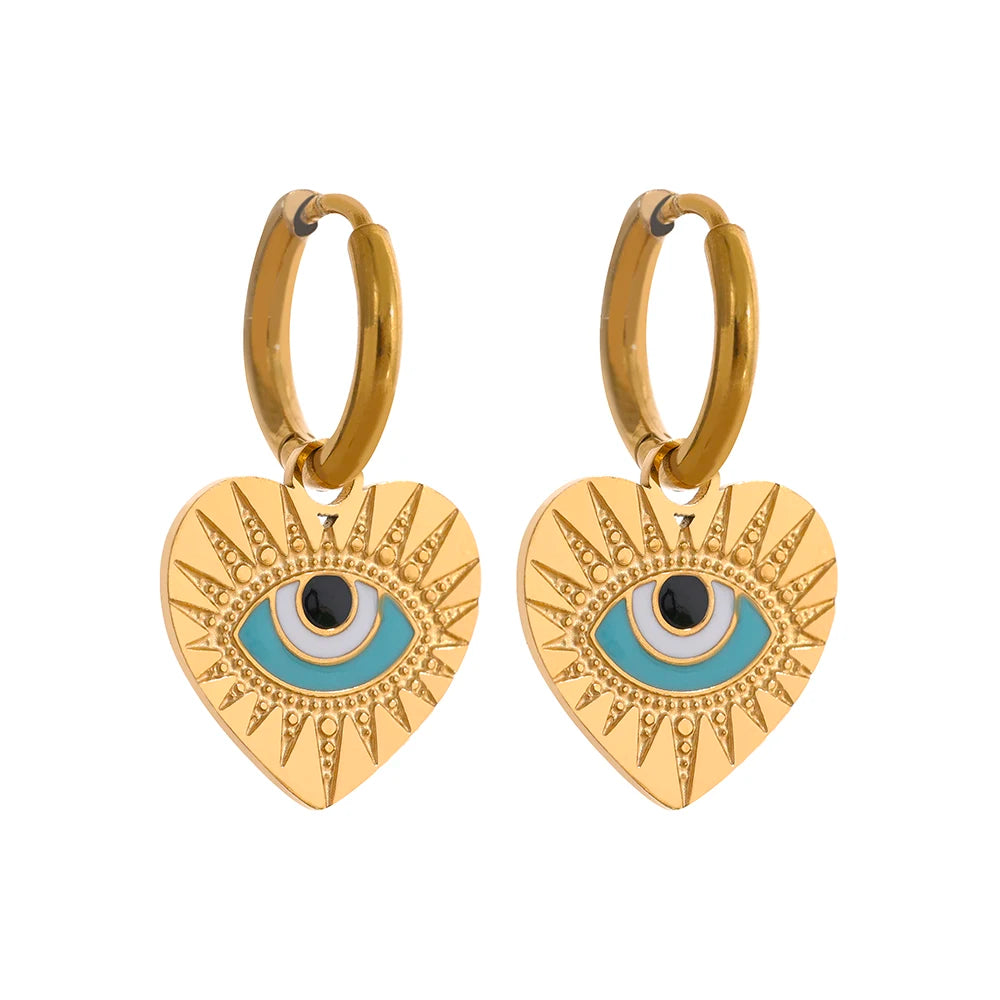 Boucles d'oreilles créoles en acier inoxydable fine