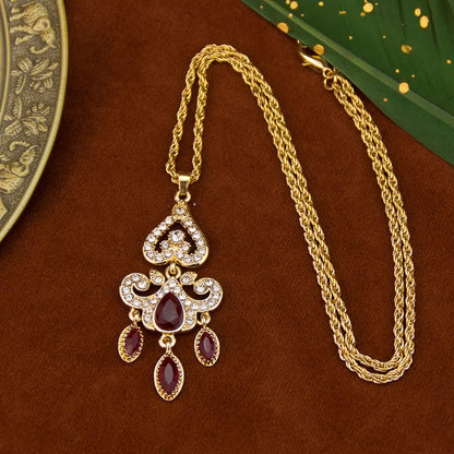 Collier pendentif en cristal élégante