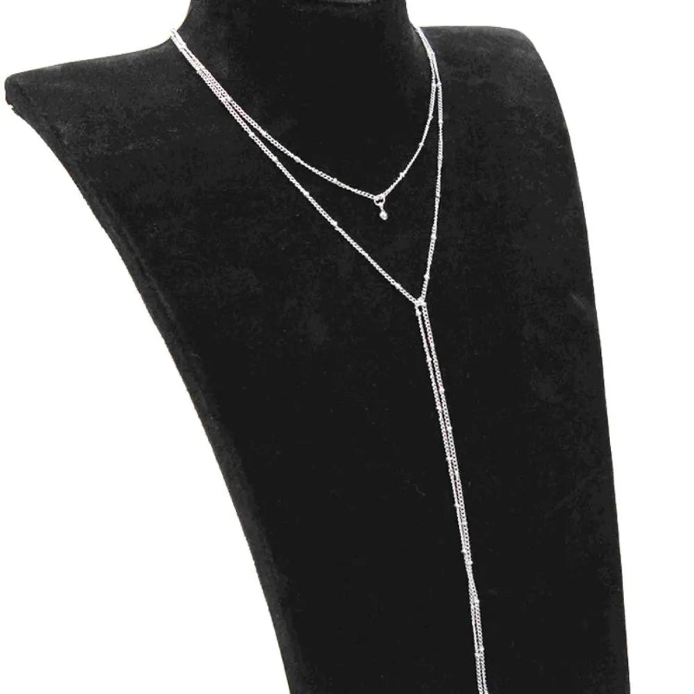 Collier sautoir doré