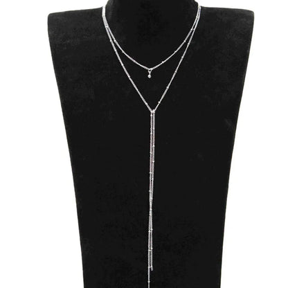 Collier sautoir doré