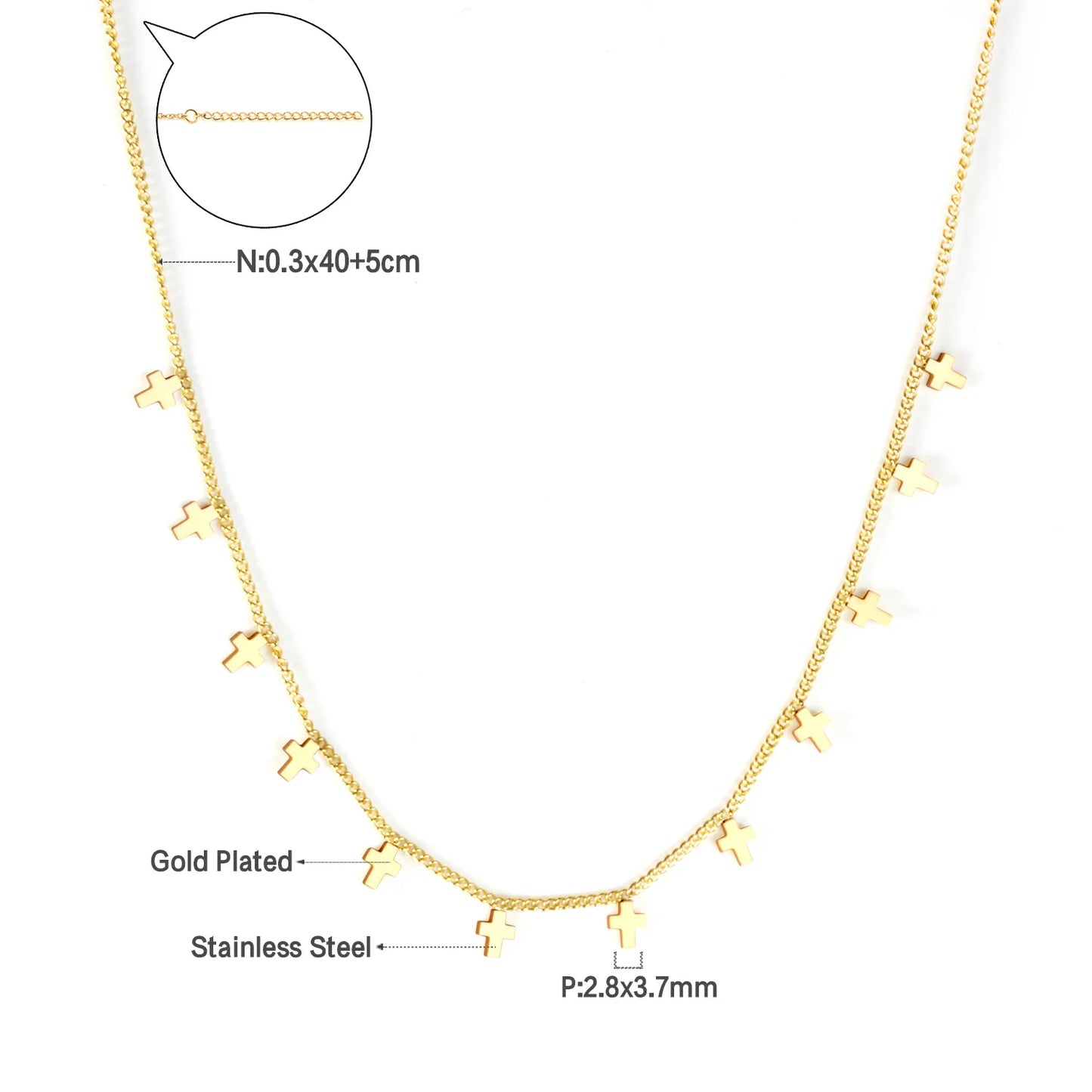 Collier cœur en acier inoxydable