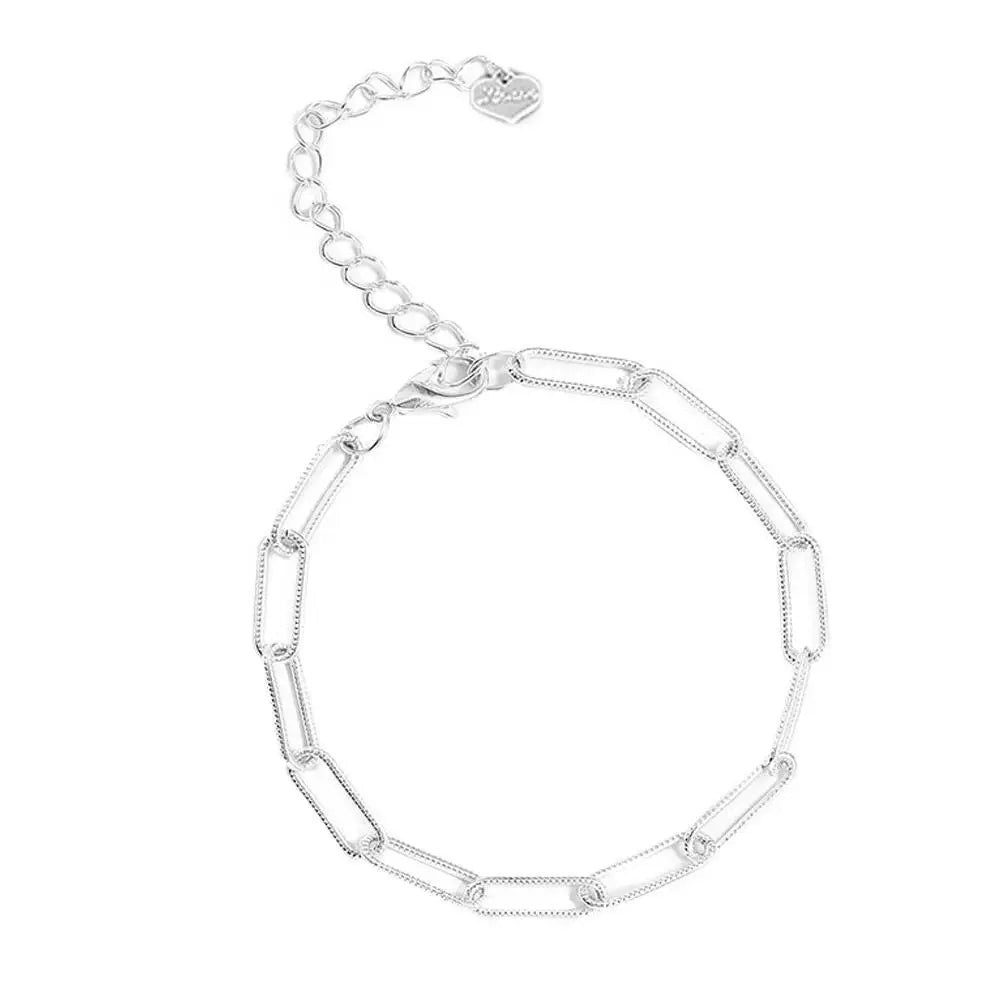 Bracelet chaîne en agent