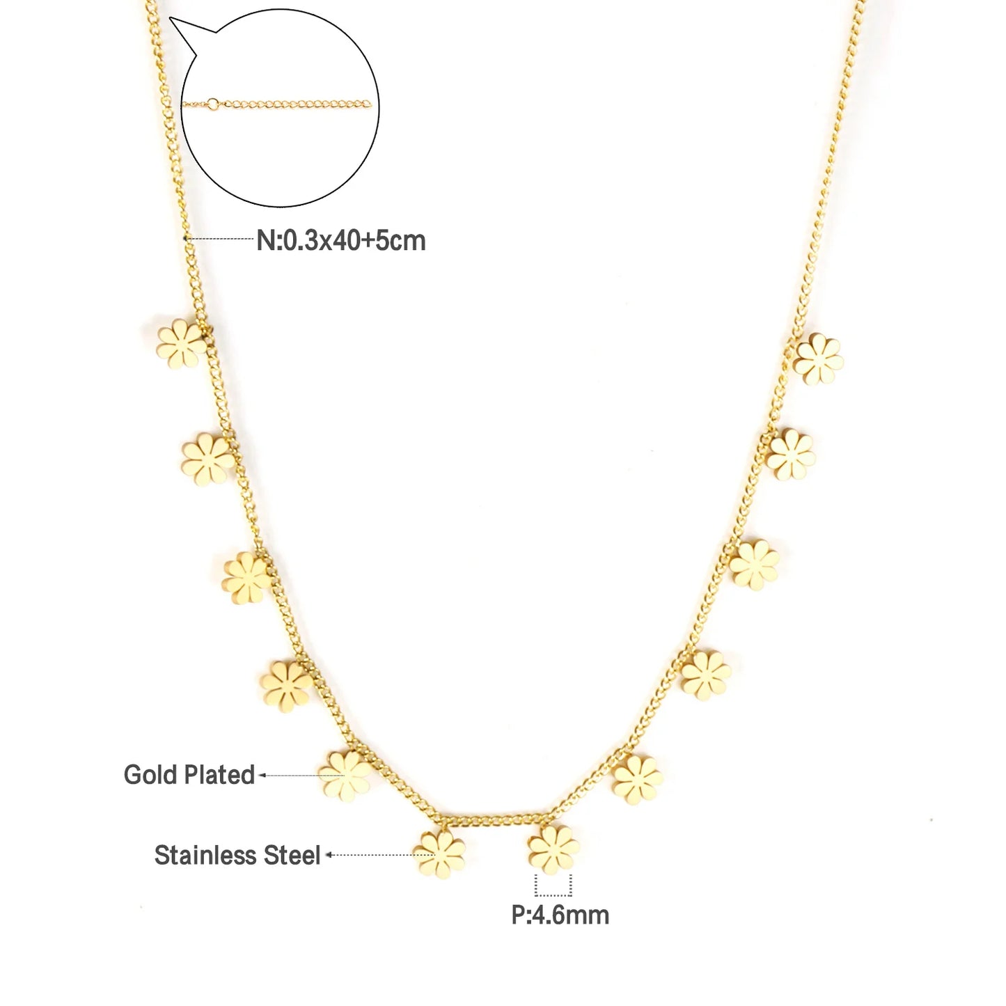 Collier cœur en acier inoxydable