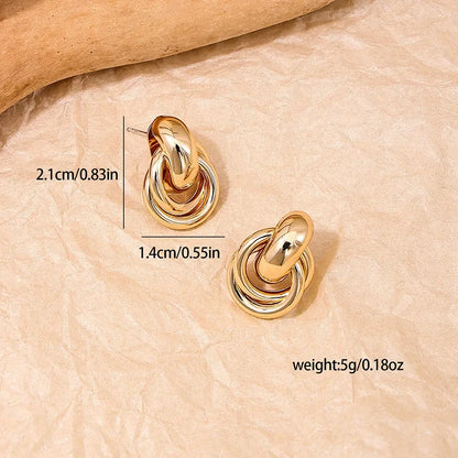 Boucles d'oreilles puces en doré