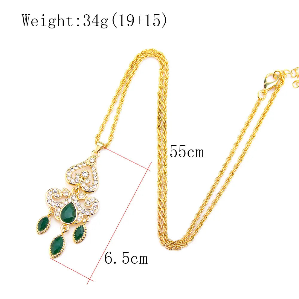Collier pendentif en cristal élégante
