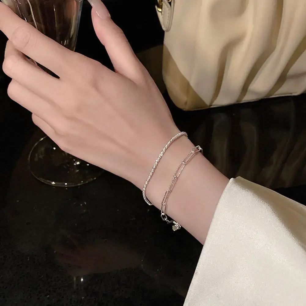 Bracelet chaîne en agent