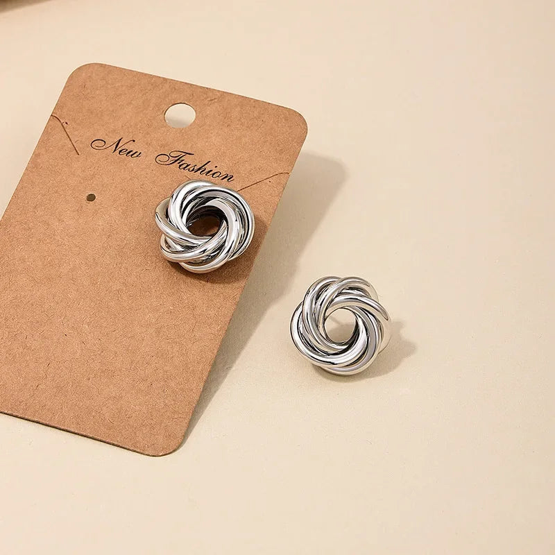 Boucles d'oreilles puces en doré