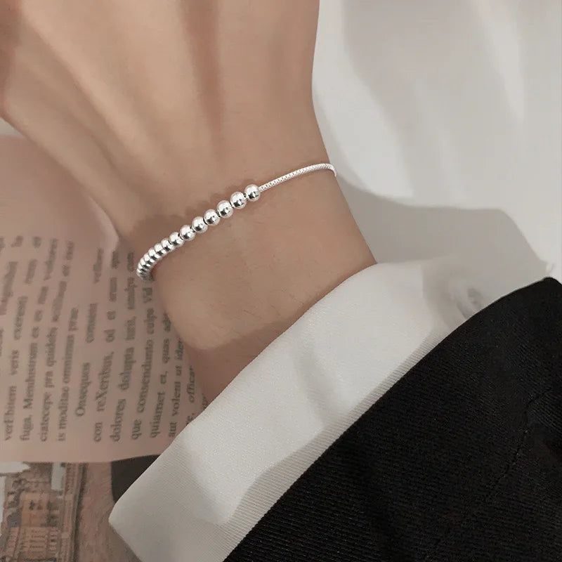 Bracelet perles en argent 925
