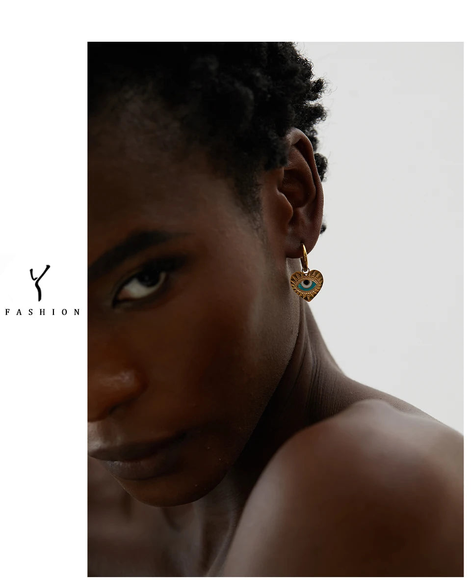 Boucles d'oreilles créoles en acier inoxydable fine