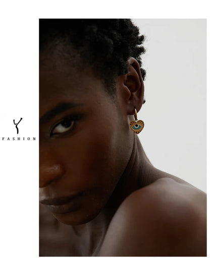 Boucles d'oreilles créoles en acier inoxydable fine