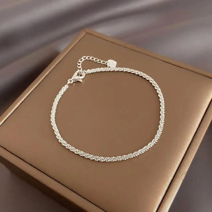Bracelet chaîne en agent