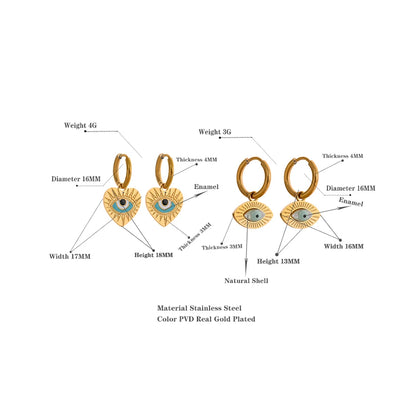 Boucles d'oreilles créoles en acier inoxydable fine
