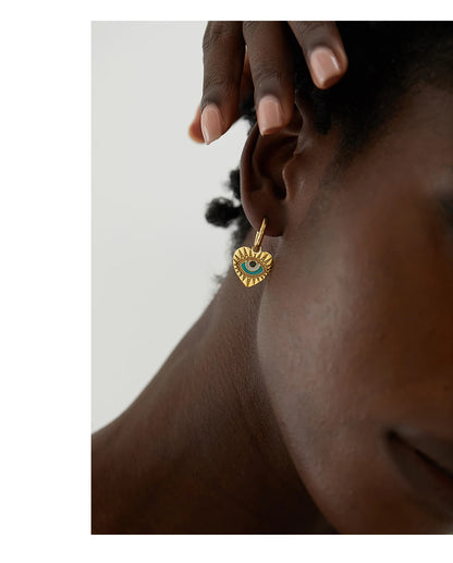 Boucles d'oreilles créoles en acier inoxydable fine